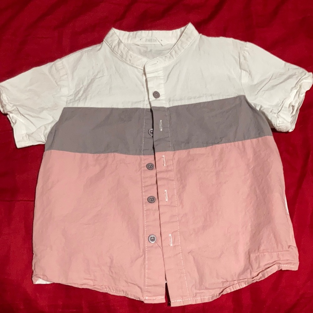 Boys short sleeve button down shirt